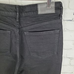 FRANK & OAK | Kim high rise slim leg black jeans